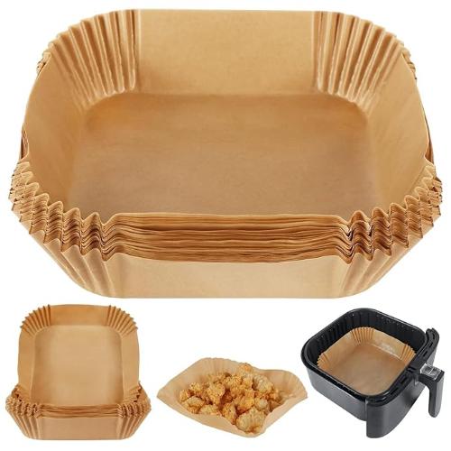 50PCS Air Fryer Paper Liners | Oil Proof Baking Sheets